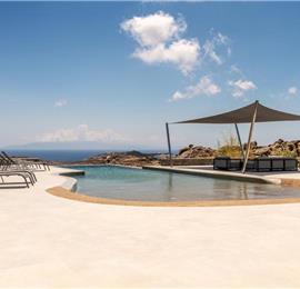 10 Bedroom Villa with Infinity Pool in Agrari on Mykonos, Sleeps 26